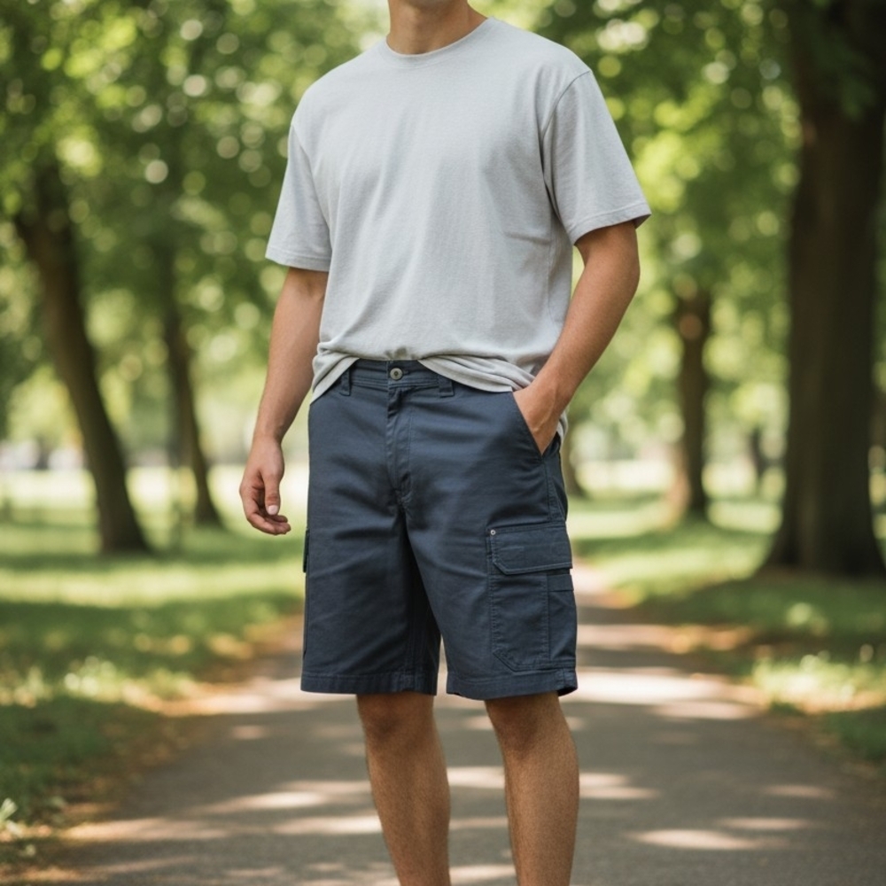 Duluth Trading Co Men's Cargo Shorts — Navy